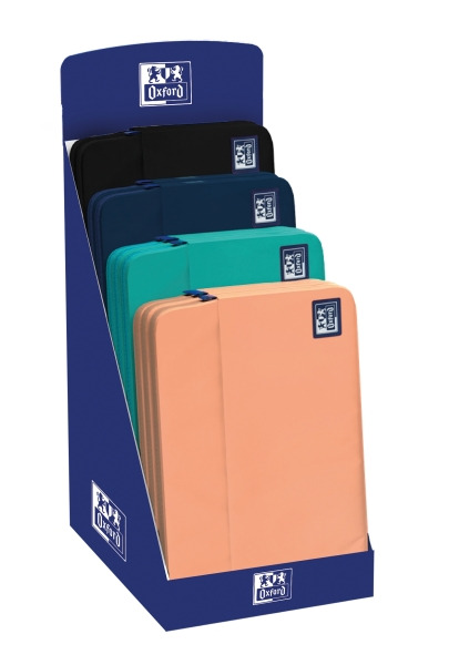 Oxford B-Case Expositor con 10 Fundas para Portatil hasta 16" - Compartimento Acolchado - Bolsillo Exterior con Cremallera - Col