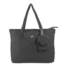 Oxford Endless Tote Bag 14L - Amplio Compartimento - 9 Bolsillos - Incluye Neceser Interior, Monedero y Tarjetero - Color Negro
