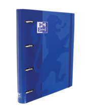 Oxford Europeanbinder Classic A4+ Carpeta de Anillas con Recambio Cuadricula 5x5 - Tapa Extradura - Cierre con Goma Elastica - C