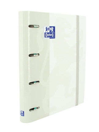 Oxford Classic A4+ Europeanbinder - Tapa Extradura - Lomo 45mm - Anillas 4Dx35mm - Recambio 5x5 - Color Blanco