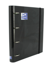 Oxford Europeanbinder Classic A4+ Carpeta de Anillas con Recambio Cuadricula 5x5 - Tapa Extradura - Cierre con Goma Elastica - C