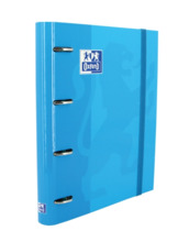 Oxford Europeanbinder Classic A4+ Carpeta de Anillas con Recambio Cuadricula 5x5 - Tapa Extradura - Cierre con Goma Elastica - C