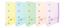 Oxford Europeanbinder Live & Go Carpeta de 4 Anillas Formato A4+ con Recambio Cuadriculado 5x5mm y 4 Taladros - Tapa de Plastico