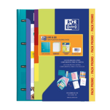 Oxford Europeanbinder Live & Go Carpeta TamaÃ±o A4+ con Recambio + Separadores - Tapa de Plastico Polyfoam - Colores Vivos Aleat