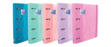 Oxford Europeanbinder Touch Carpeta de 4 Anillas Formato A4+ con Recambio Cuadriculado 5x5mm y 4 Taladros - Tapa Tacto Suave - C
