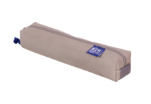 Oxford Kangoo & You Estuche Cuadrado PequeÃ±o - Fabricados en Napa - Goma Elastica para unirlo al Cuaderno - Color Gris Piedra