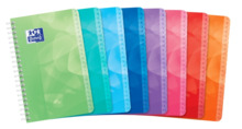 Oxford Lagoon Indice Alfabetico Espiral 50 Hojas Cuadricula 5x5 - TamaÃ±o 11x17cm - Tapa de Plastico Resistente - Organiza tus D