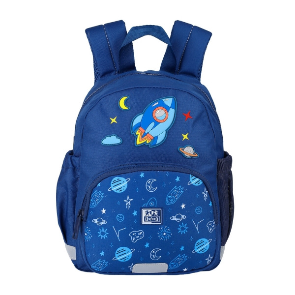Oxford Space Mochila Infantil 8.5L - 2 Bolsillos Laterales con Goma Eslastica - Espalda Acolchada Ergonomica - Elementos Reflect