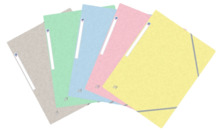 Oxford Top File+ Carpeta de Gomas 3 Solapas - Colores Pastel - Resistente y Duradera - Ideal para Organizar Documentos - Practic