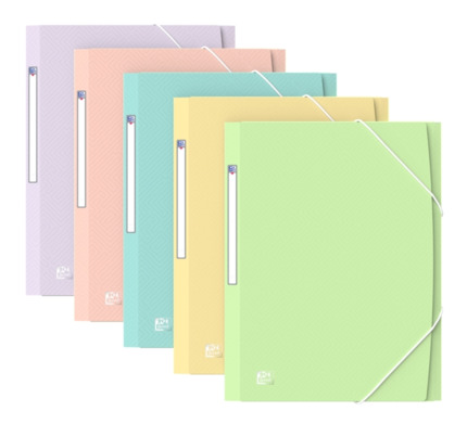 Oxford A4+ PP TR Pastel STD - Carpeta de Plastico Resistente - Tamaño A4+ - Diseño Moderno y Elegante - Ideal para Organizar Documentos - Colores Surtidos