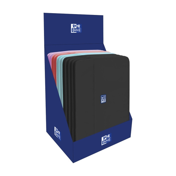 Oxford Young Proof B-Case Expositor con 10 Fundas para Portatil hasta 14" - Compartimento Acolchado - Bolsillo Exterior con Crem