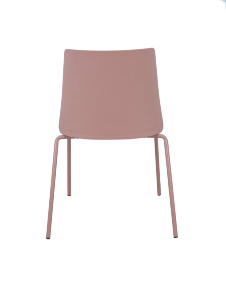 Pack 4 sillas Orgaz bali gris claro carcasa rosa y chasis rosa (6)