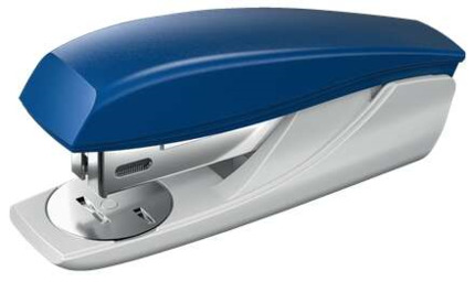 Petrus 210 Grapadora - Hasta 25 Hojas - Extrae Grapas Integrado - Grapado Abierto, Cerrado y Clavado - Color Azul