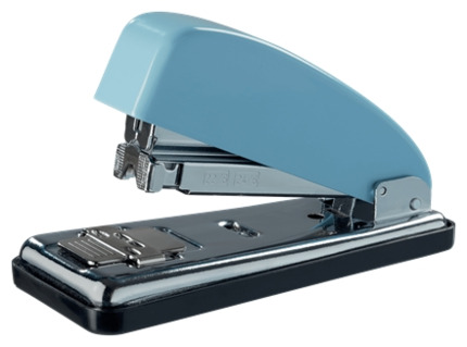Petrus 226 Edicion Retro Grapadora Metalica - Hasta 30 Hojas - Grapado Cerrado, Abierto y Clavado - Color Fondant Blue