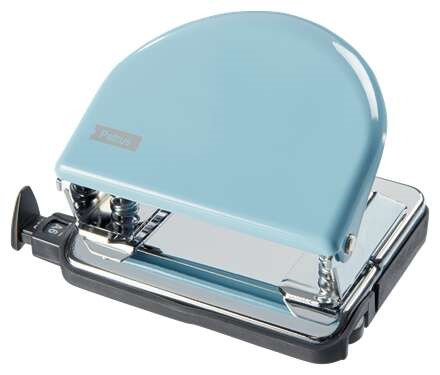 Petrus 52 Retro Taladro Perforador Metalico - Hasta 20 Hojas - Marcas de Formato - Facil Vaciado - Punzones 5.5mm - Color Fonda
