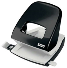 Petrus 62 Taladro Perforador 2 Orificios - Hasta 30 Hojas - Facil Vaciado - Formato A4, A5, A6, Folio, US-Quart, 8 x 8 x 8 cm -