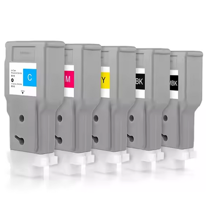 PFI320 2889C001 2890C001 2891C001 2892C001 2893C001 Pack 5 tinteiro pigmentada generico Canon PFI320