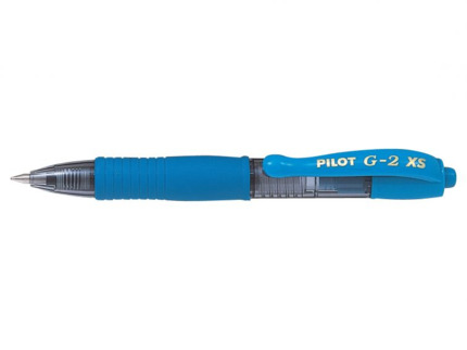 Pilot Boligrafo de Gel G2 Pixie XS Retractil - Punta de Bola Redonda 0.7mm - Trazo 0.32mm - Grip Ergonomico - Color Azul Claro