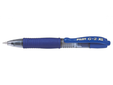 Pilot Boligrafo de Gel G2 Pixie XS Retractil - Punta de Bola Redonda 0.7mm - Trazo 0.32mm - Grip Ergonomico - Color Azul
