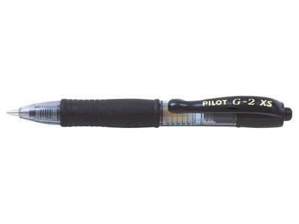 Pilot Boligrafo de Gel G2 Pixie XS Retractil - Punta de Bola Redonda 0.7mm - Trazo 0.32mm - Grip Ergonomico - Color Negro