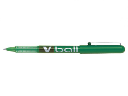Pilot Boligrafo de tinta liquida V Ball 05 Rollerball - Punta de bola redonda 0.5mm - Trazo 0.3mm - Color Verde