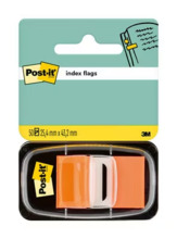 Post-it Index Dispensador con 50 Marcadores Reposicionables 25.4 x 43.2mm - Adherencia Firme - Para Marcar, SeÃ±alar o Destacar