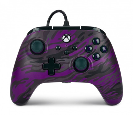 PowerA Mando con Cable Advantage para Xbox Series X|S - Purple Camo