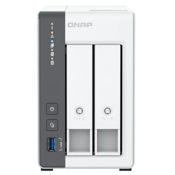 QNAP TS-216G NAS Torre Procesador ARM Cortex-A55 - Memoria 4GB - 2 Bahias 2.5", 3.5" - USB, RJ-45 2.5GB - Ventilador 70mm