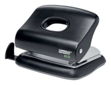 Rapid Eco Taladro Perforador - Perfora hasta 20 Hojas - Facil Vaciado - Punzones 5.5mm - Fabricado con un 74% de Plastico Recicl