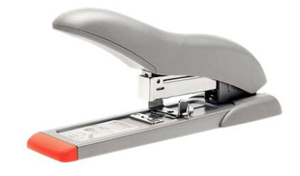 Rapid Fashion HD70 Grapadora de Gruesos - Hasta 70 Hojas - Grapado Cerrado - Utiliza Grapas 9/8-10, 23/8-10 - Color Gris/Naranja