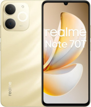 Realme Note 70T Smartphone Pantalla Amoled 6.75"- 90Hz - 4GB - 256GB - Bateria 6000mAh - Color Dorado