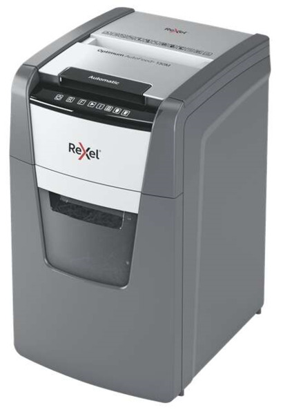 Rexel Optimum AutoFeed 130M Destructora Automatica de Corte en Particulas - Papelera de 44L - Alimentacion Automatica hasta 130