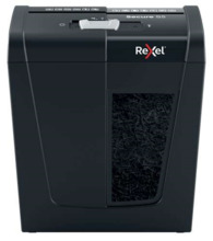 Rexel Secure S5 Destructora de Papel Manual Corte en Tiras P-2 - Destruye hasta 5 Hojas - Capacidad de la Papelera 10L - Color N