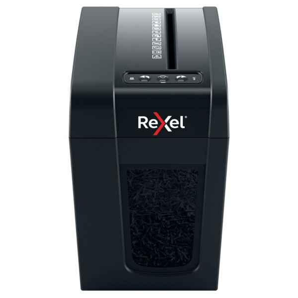 Rexel Secure X6-SL Whisper-Shred Destructora de Papel Manual Corte en Particulas - Destruye hasta 6 Hojas - 10L