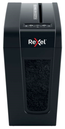 Rexel Secure X8-SL Whisper-Shred Destructora de Papel Manual Corte en Particulas P-4 - Bajo Ruido - Destruye hasta 8 Hojas - Papelera de 14L - Color Negro