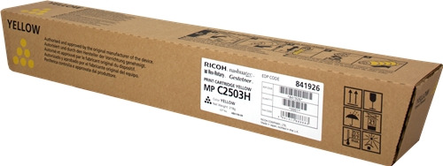 Ricoh Aficio MP-C2503SP/MP-C2003SP/MP-C2004SP/MP-C2504SP Amarillo Cartucho de Toner Original - 841926