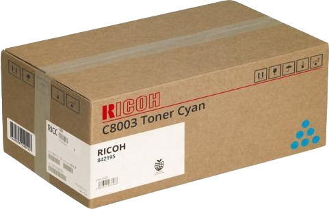 Ricoh Aficio MPC6503SP/MPC8003SP/IMC6500/IMC8000 Cyan Cartucho de Toner Original - 842195/C8003C
