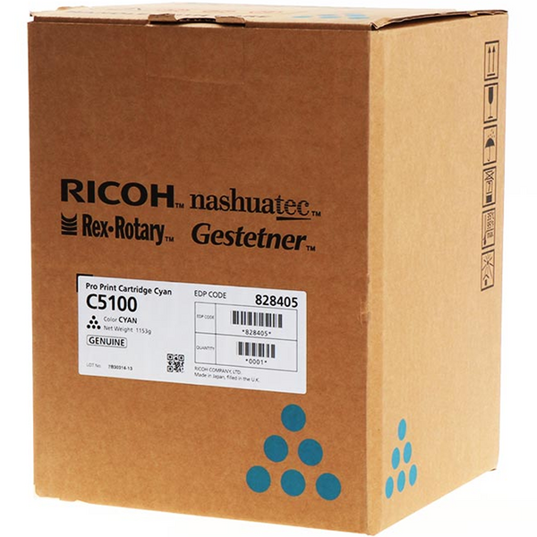 Ricoh Pro C5100/C5110 Cyan Cartucho de Toner Original - 828405