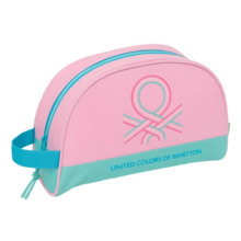 Safta Benetton Dolce Neceser de 5L - Cremallera - Asa Lateral - Adapatable a Carro - Bolsillo Interior - 280x100x180mm - Color R