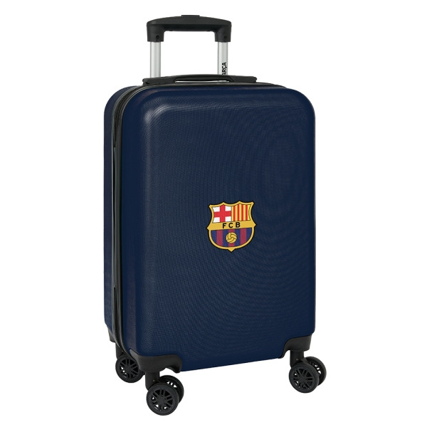 Safta F.C. Barcelona Maleta con Ruedas 20" - Asa Telescopica - 4 Ruedas Giratorias - Cierre con Candado - 34.5x55x20cm - Color A