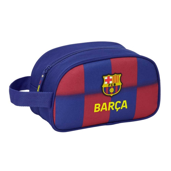 Safta F.C.Barcelona Neceser de 5L Portatodo - Adaptable a Carro - Asa de Mano - Cierre de Cremallera - 26x15x12cm - Color Rojo y
