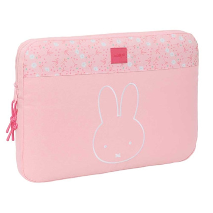 Safta Miffy Flores Funda para Portatil hasta 15.6" - Alojamiento Acolchado - 3.8L - 395x35x275mm - Color Rosa