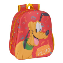Safta Pluto Mochila 3D de 8.64L - Portabotellas - Tarjeta de Identificacion Personal - Hombreras Acolchadas - 27x33x10cm - Color