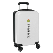 Safta Real Madrid 1Âª Equipacion 24/25 Maleta con Ruedas 20" - Asa Telescopica - 4 Ruedas Giratorias - Cierre con Candado - 34.5