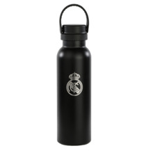 Safta Real Madrid 2Âª Equipacion 24/25 Botella Reutilizable 600ml - Doble Pared con Aislamiento - Base de Silicona - Conserva Te