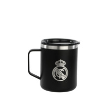 Safta Real Madrid 2Âª Equipacion 24/25 Taza de Acero Inoxidable 350ml - Doble Pared con Aislamiento - Base de Silicona - Conserv
