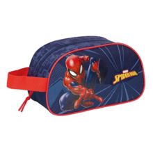 Safta Spider-Man Neceser de 5L - Cremallera - Asa Lateral - Adapatable a Carro - 260x120x150mm - Color Azul Marino