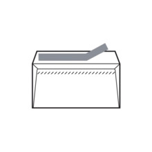 Sam Pack de 500 Sobres de Papel Offset 90grs - Medidas 120x76mm - Autoadhesivo con Tira de Silicona - Color Blanco