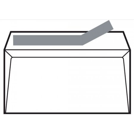 Sam Pack de 500 Sobres de Papel Offset 90grs - Medidas 176x231mm - Autoadhesivo con Tira de Silicona - Color Blanco