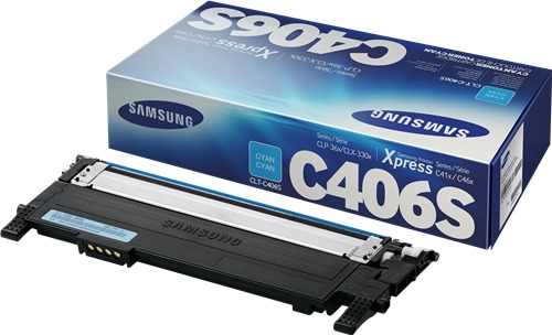 Samsung CLP360/CLX3305 Cyan Cartucho de Toner Original - CLT-C406S/ST984A